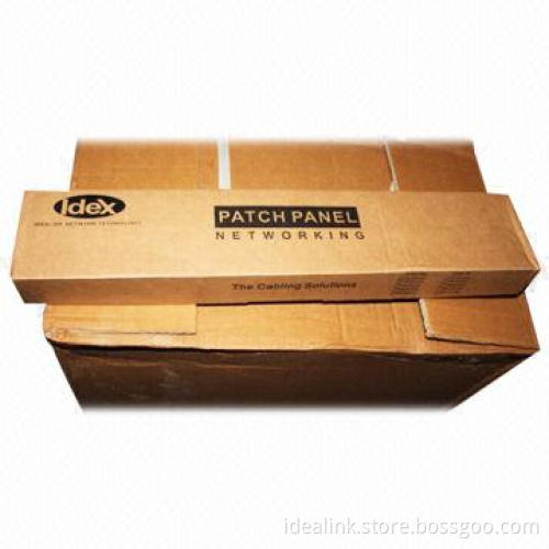 24/48-port 1U Cat6 Shielded FTP Patch Panel with Top Entry Punch-down Blocks